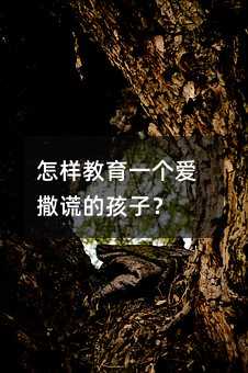 怎样教育一个爱撒谎的孩子?